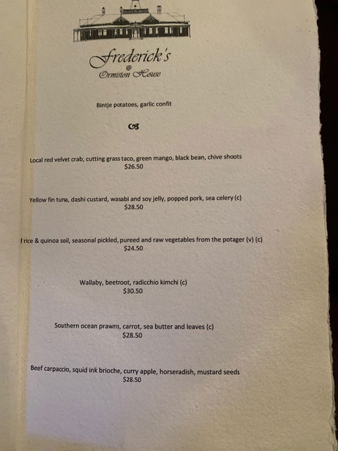 Fredericks At Ormiston House - Internet Find 1
