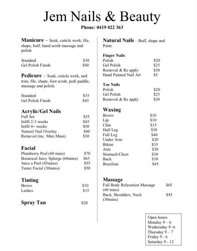 Jem Nails & Beauty - Internet Find 1