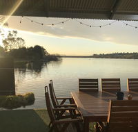 Shack built over the Murray River - Internet Find