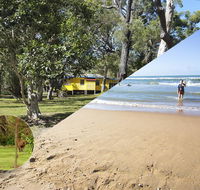 Yellow Cottage - bush and beach - Internet Find