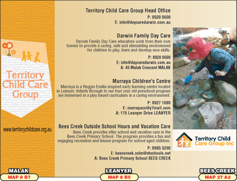 Territory Child Care Group Inc - Internet Find 1