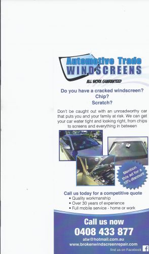 Automotive Trade Windscreens - Internet Find 1